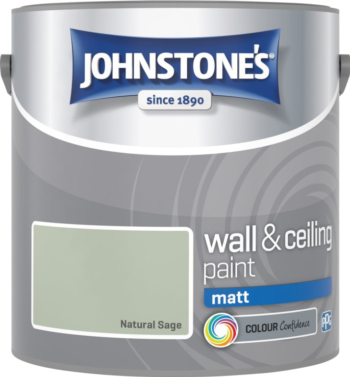 Johnstone's Wall & Ceiling Matt 2.5L Natural Sage