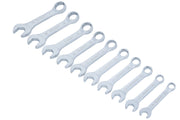 Blue Spot Tools 10 PCE Chrome Vanadium Metric Stubby Spanner Set (10-19mm)