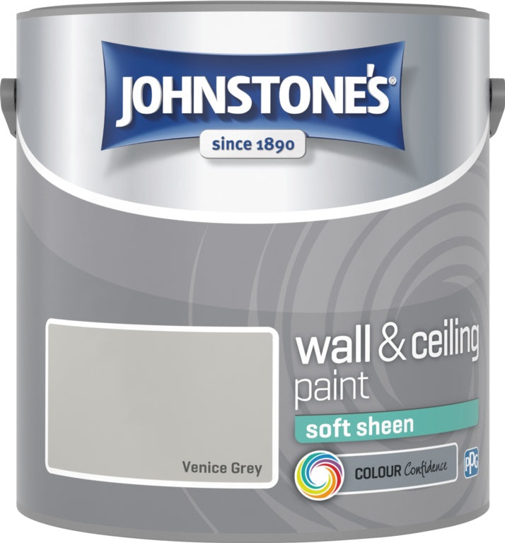 Johnstone's Wall & Ceiling Soft Sheen 2.5L Venice Grey