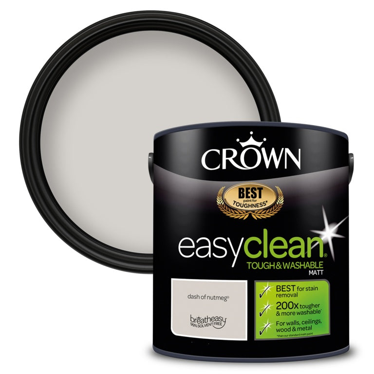 Crown Easyclean Matt Emulsion 2.5L Dash of Nutmeg