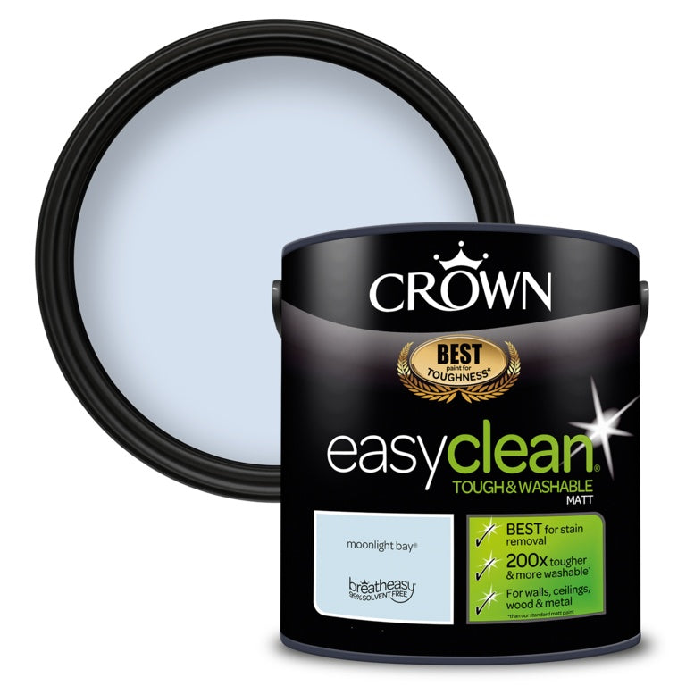 Crown Easyclean Matt Emulsion 2.5L Moonlight Bay