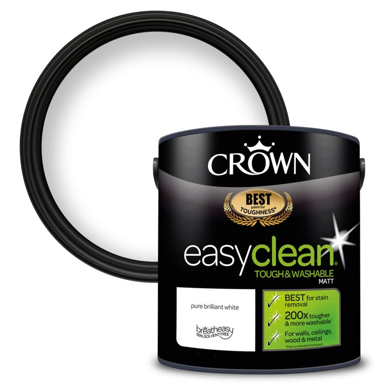 Crown Easyclean Matt 2.5L Pure Brilliant White