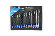 Blue Spot Tools 14 PCE Metric Stubby Spanner Set In EVA Foam (6-19mm)