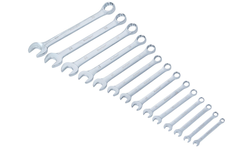 Blue Spot Tools 14 PCE Chrome Vanadium Metric Combination Spanner Set (6-26mm)