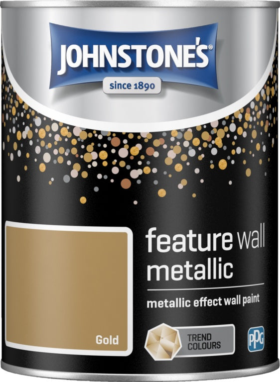 Johnstone's Feature Wall Metallic 1.25L Gold