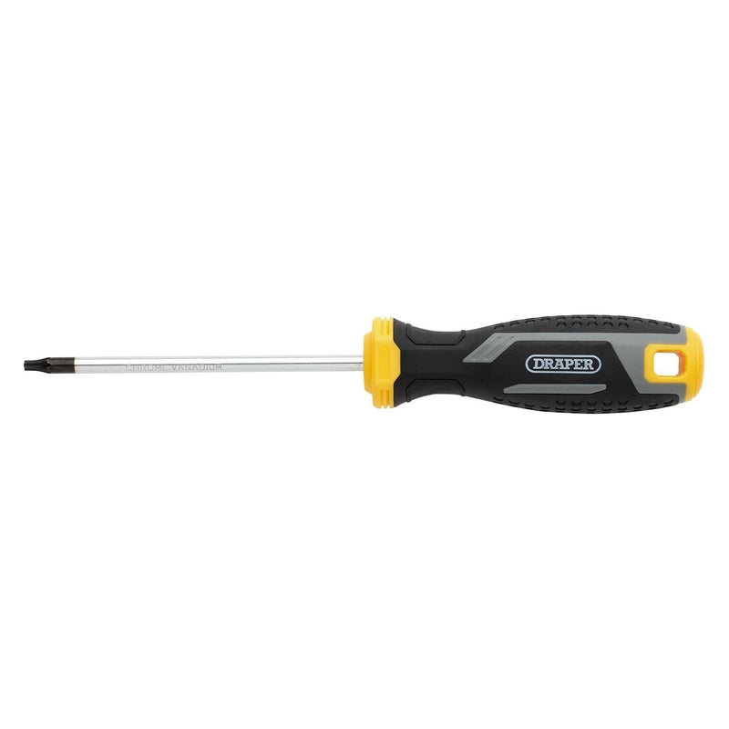 Draper Draper TX-STAR Tamperproof Soft Grip Screwdriver, T15H x 100mm Draper - Town Tools