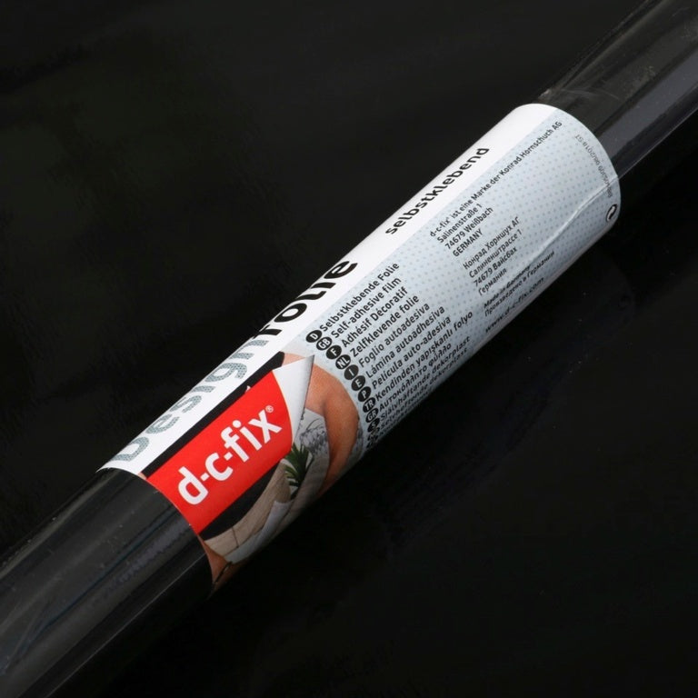 d-c-fix® Self Adhesive Film - Glossy Black 45cm x 2m