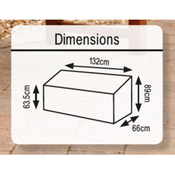Ambassador Bench Cover 2 Seat 132cm x 89cm x 66cm