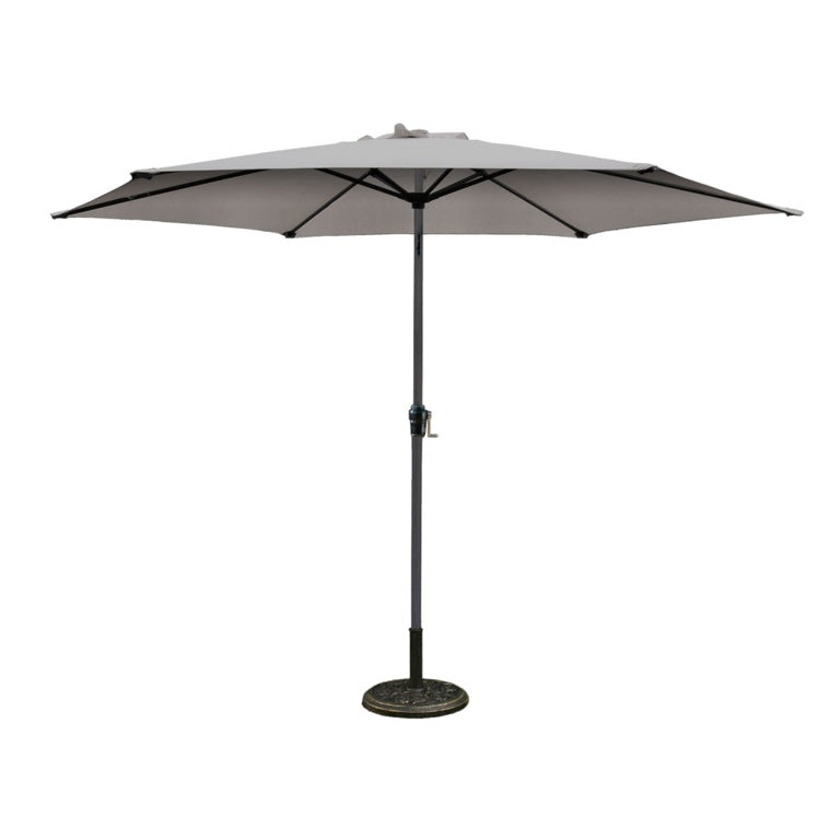 Pagoda 3m Crank & Tilt Parasol Grey