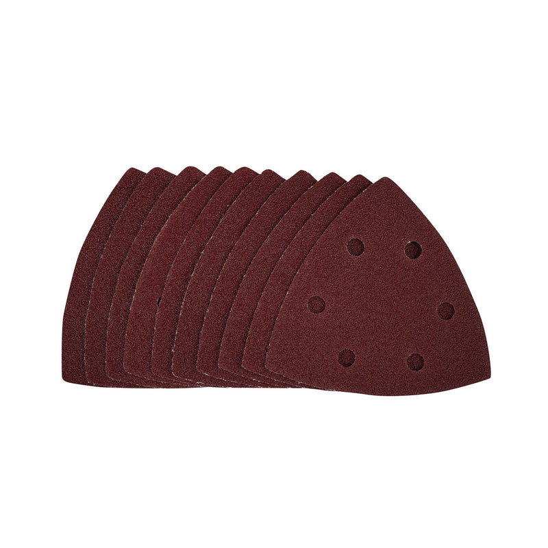 Draper 41812 Delta Sanding Sheets with Hook and Loop, 93mm, 80 Grit (Pack of 10)