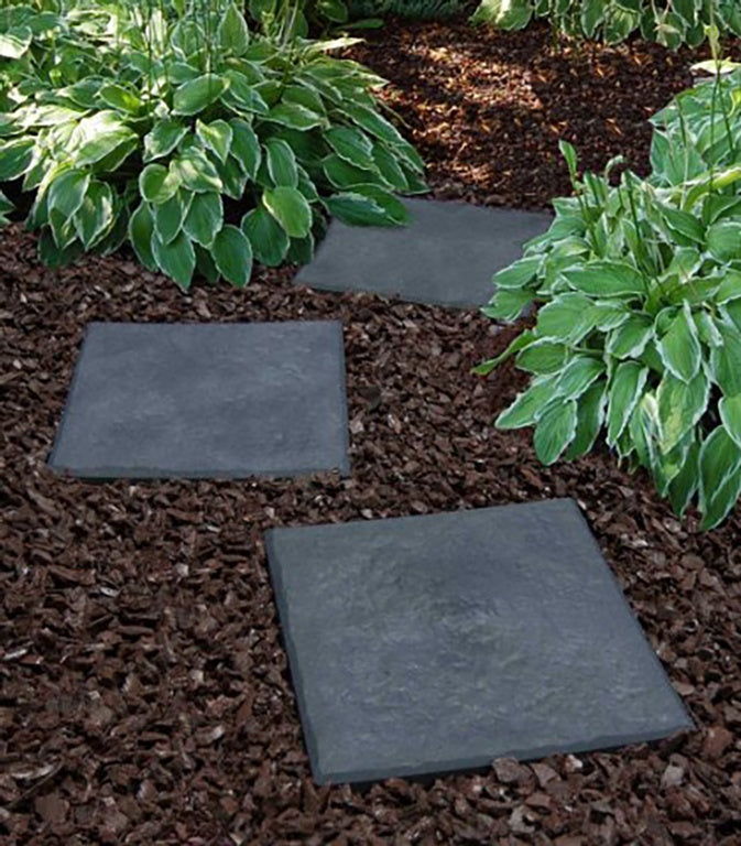 Primeur Square Stomp Stone Graphite 3x30x30cm