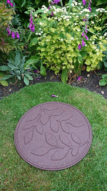 Primeur Reversible Stepping Stone Leaves Earth 2x45x45cm