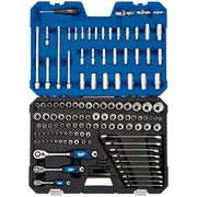 Draper MM/AF Combined Socket Set, 1/4", 3/8" and 1/2" Sq. Dr. (150 Piece) 16460 Draper - Town Tools 