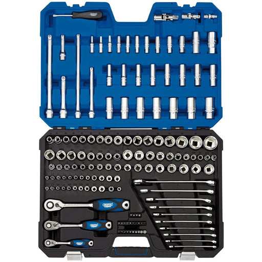 Draper MM/AF Combined Socket Set, 1/4", 3/8" and 1/2" Sq. Dr. (150 Piece) 16460 Draper - Town Tools 