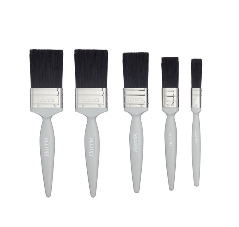 Harris Essentials Gloss Paint Brush Set Pack 5