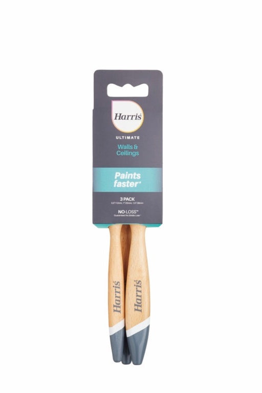 Harris Ultimate Wall & Ceiling Paint Brush Pack 3