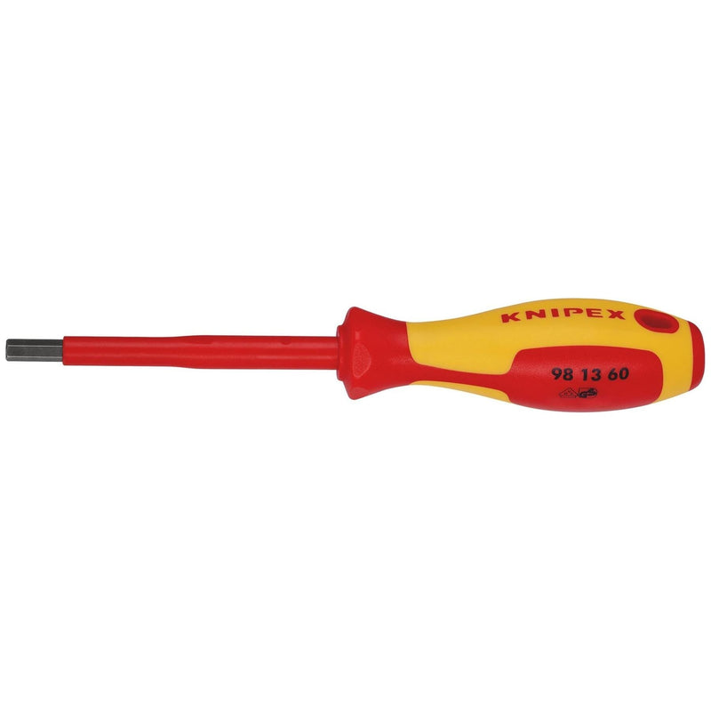 Draper Knipex 98 13 60 VDE Insulated Hexagon Screwdriver, 6.0 x 75mm Draper - Town Tools