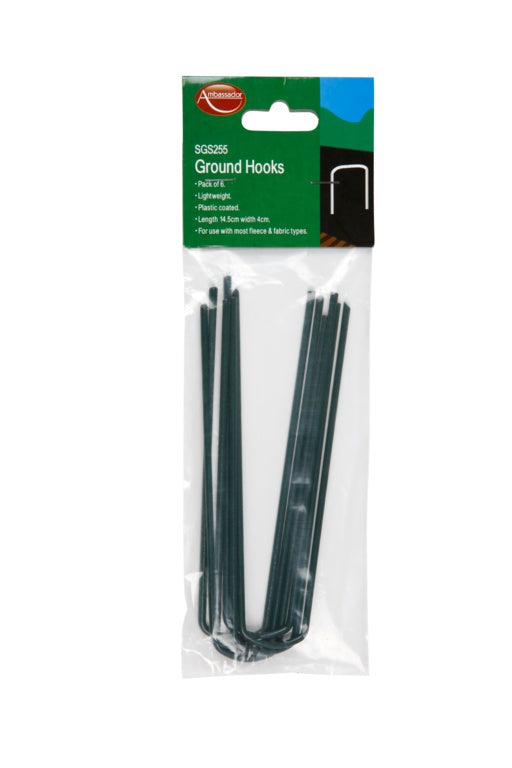 Ambassador Ground Hooks Pack 6