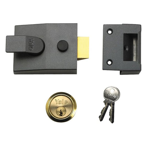 Yale Locks 91 Basic Nightlatch 60mm Backset DMG Finish Box Yale Locks - RockBottom Northampton