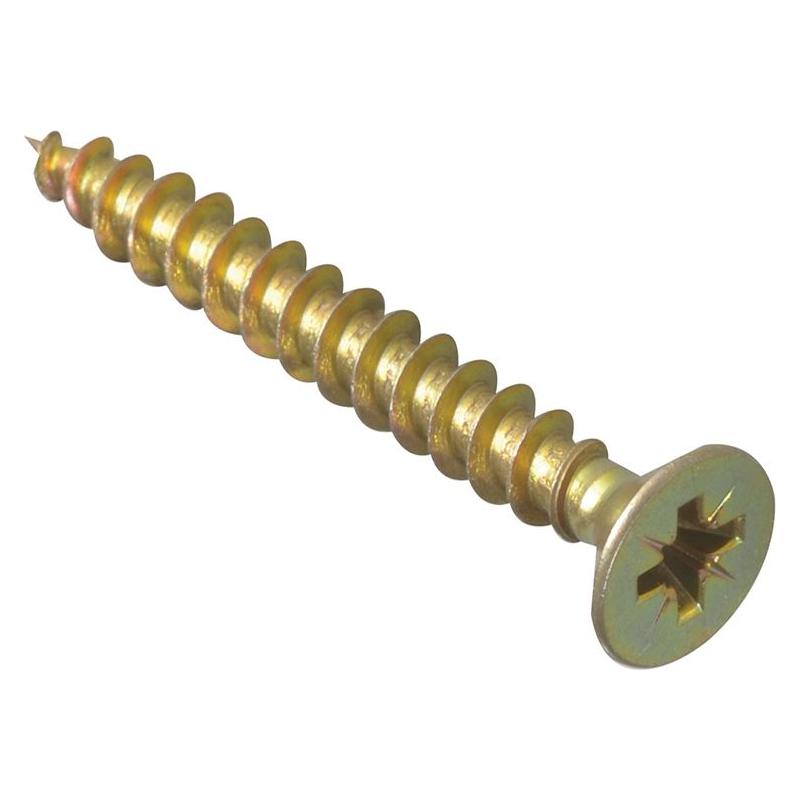 Forgefix Multi-Purpose Pozi Compatible Screw CSK ST ZYP 5.0 x 45mm Box 200 ForgeFix - RockBottom Northampton