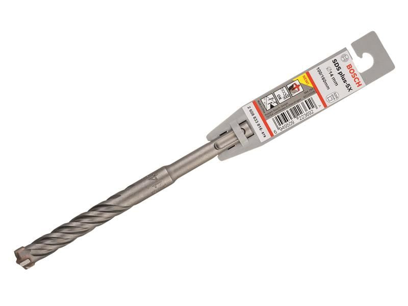 Bosch Powertool Accessories PRO SDS plus-5X Hammer Drill Bit 14.0 x 100 x 160mm Bosch Powertool Accessories - RockBottom Northampton