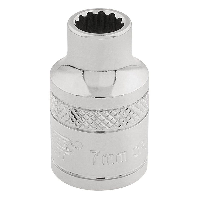 Draper HI-TORQ 12 Point Socket, 3/8" Sq. Dr., 7mm 32767 Draper - Town Tools 