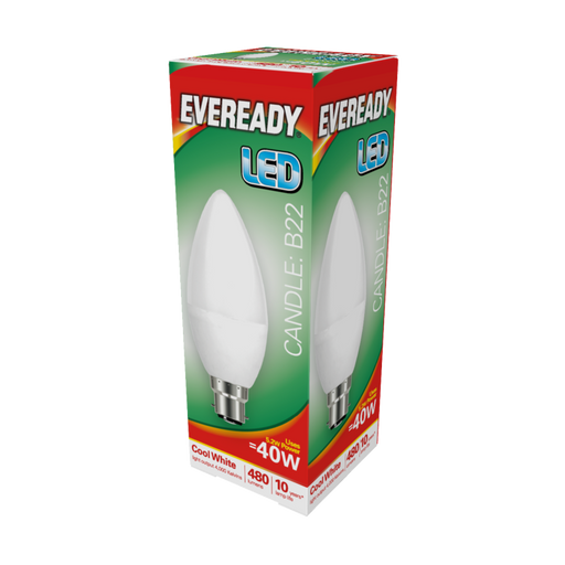 Eveready LED Candle 40W 480lm B22