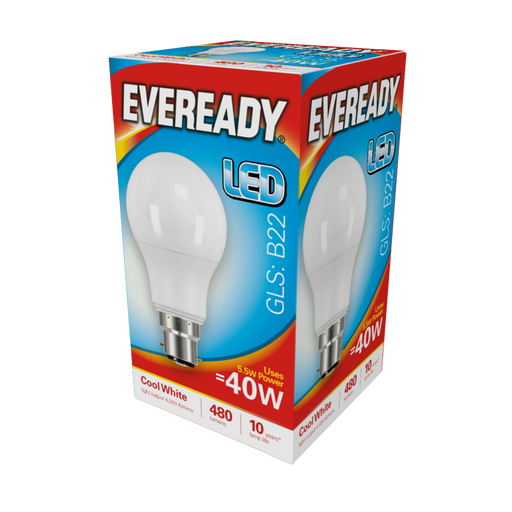 Eveready LED GLS 40W 480lm B22