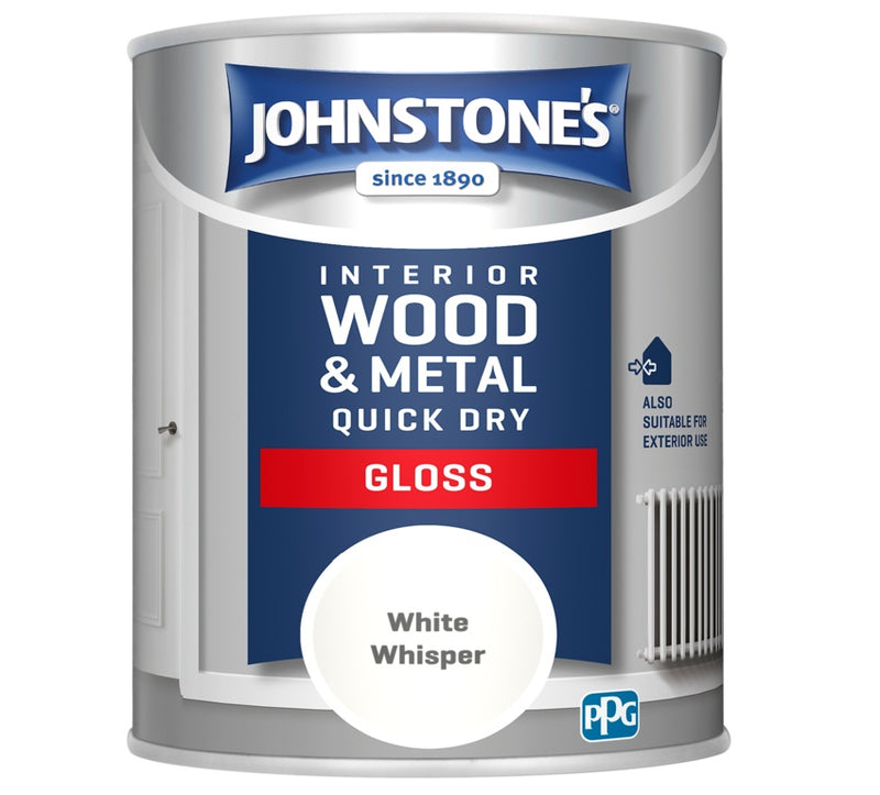 Johnstone's Quick Dry Gloss 750ml White Whisper
