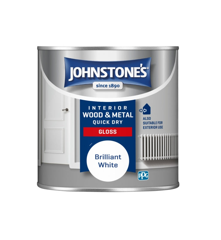 Johnstone's Quick Dry Gloss - Brilliant White 250ml