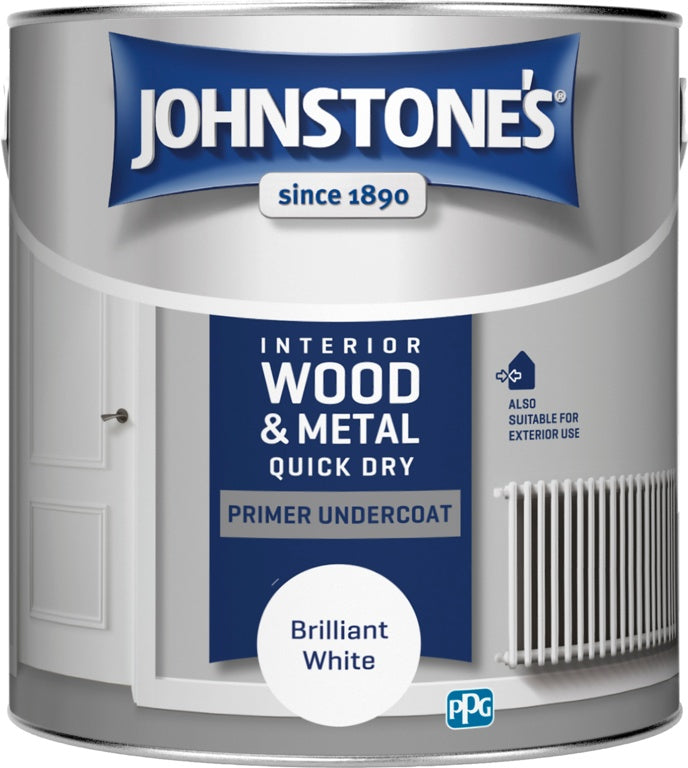 Johnstone's Quick Dry Primer Undercoat - Brilliant White 2.5L