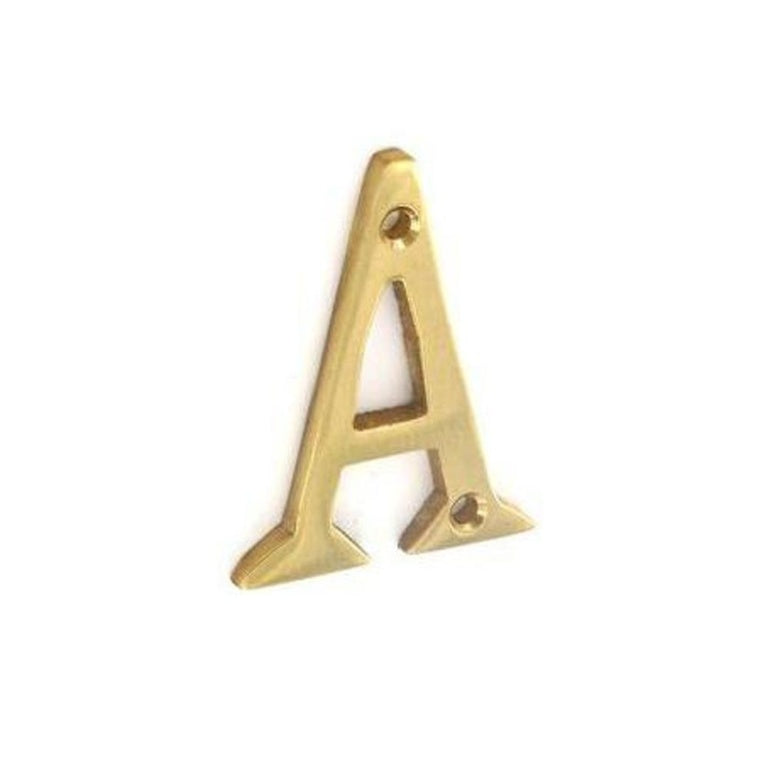 Securit Brass Letter A 50mm - Pack of 5