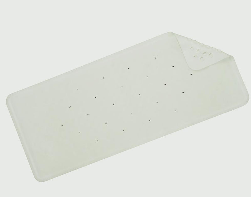 Croydex Basics Rubber Bath Mat White 740mm x 340mm