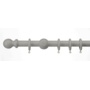 Woodside 28mm Ball Wood Pole Matt Grey 240cm