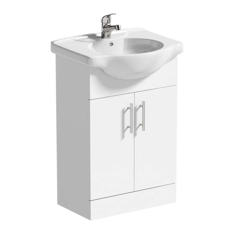 SP Rydal Freestanding White Vanity Unit 475mm
