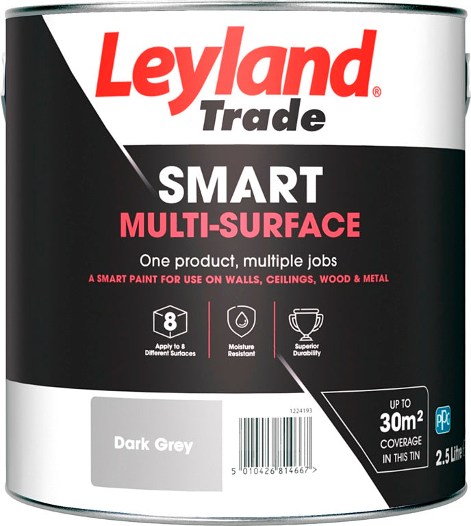 Leyland Trade Smart Multi Surface 2.5L Dark Grey