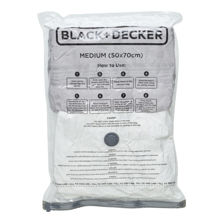 Black & Decker Vacuum Storage Bags Medium 3 Pack