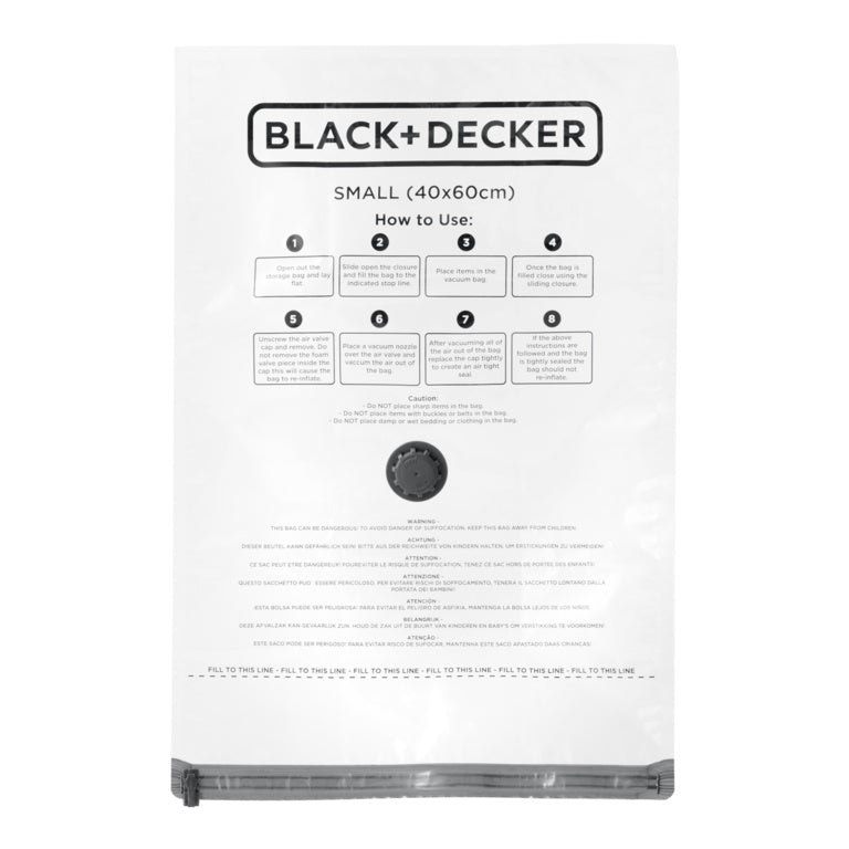 Black & Decker Vacuum Storage Bags Small 3 Pack