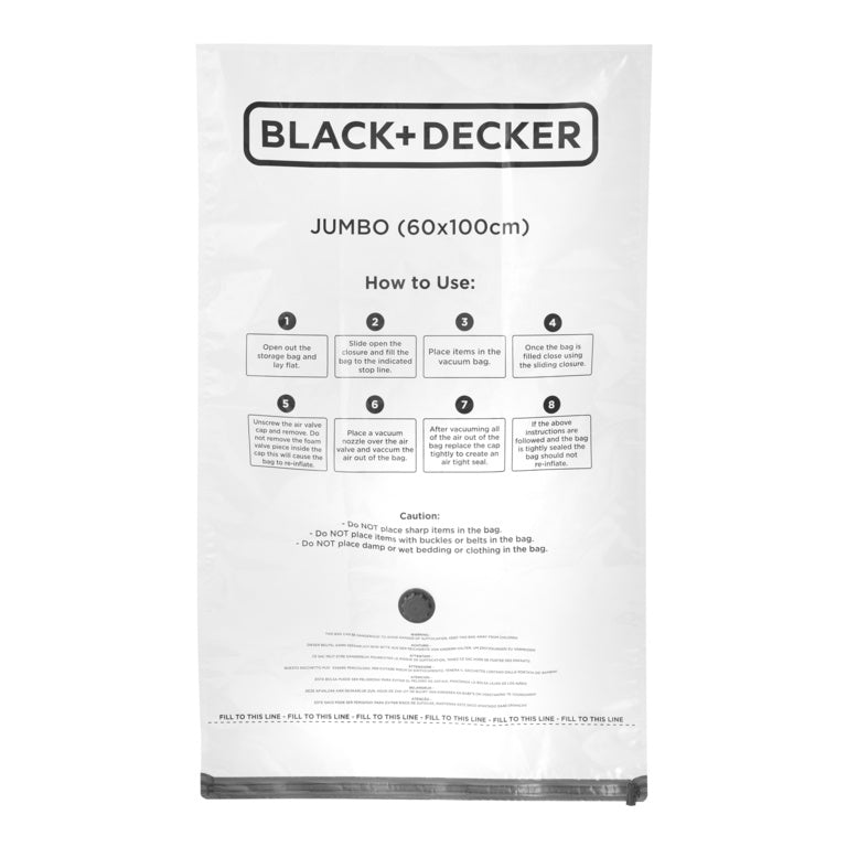 Black & Decker Vacuum Storage Bags Jumbo 3 Pack
