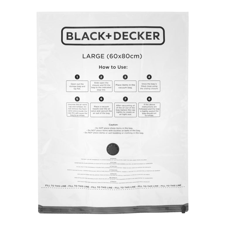 Black & Decker Vacuum Storage Bags Large 3 Pack