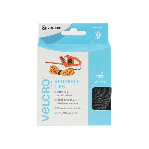 Velcro® Brand VELCRO® Brand ONE-WRAP® Reusable Ties 30mm x 5m Black VELCRO® Brand - RockBottom Northampton