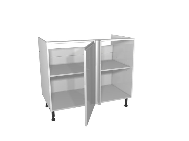 Gower Rapide+ Capri Grey Corner Base Unit 1000mm