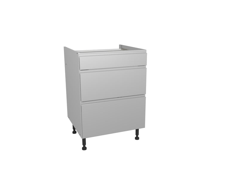 Gower Rapide+ Capri Grey 3 Drawer Unit 600mm