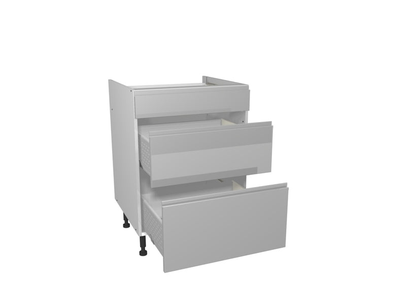 Gower Rapide+ Capri Grey 3 Drawer Unit 600mm