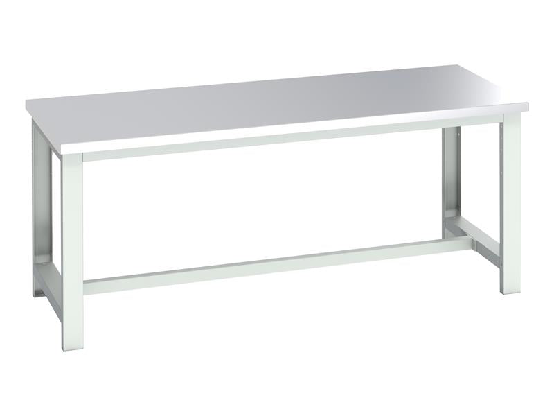 Bott Cubio Basic Bench, Stainless Steel Top 2000 x 900mm