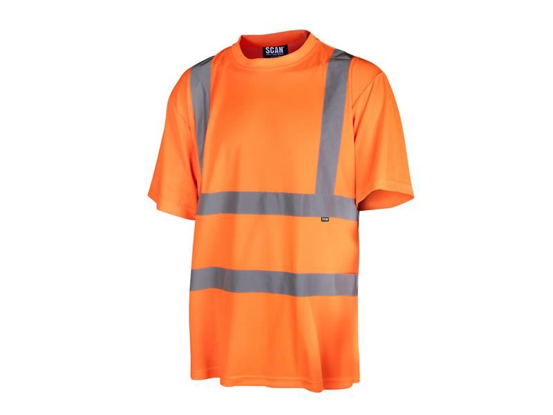 Scan Hi-Vis T-Shirt Orange - L (44in) Scan - RockBottom Nothampton