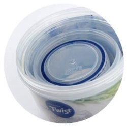 Locknlock Round Food Storage Container with Twist Lid 360ml (98 x 74mm)