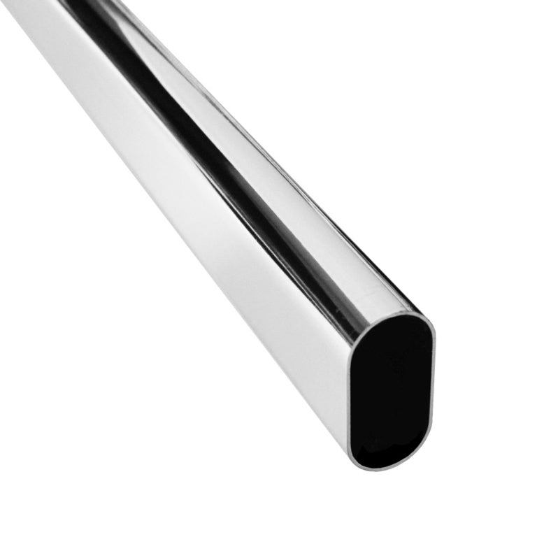 Securit Chrome Oval Tube 30mm 3ft