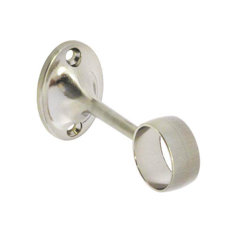 Securit Towel Rail Centre Bracket Brushed Nickel 25mm
