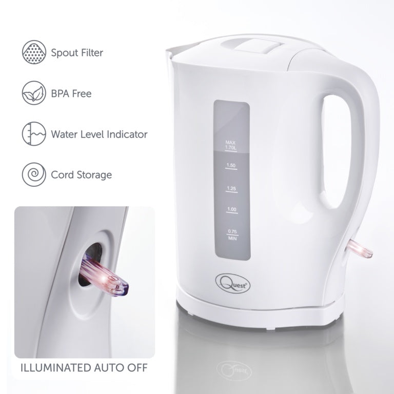 Quest 1.7L Jug Kettle White